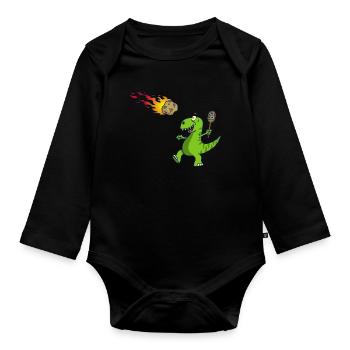 Return to sender - Organic Longsleeve Baby Bodysuit - black - Front
