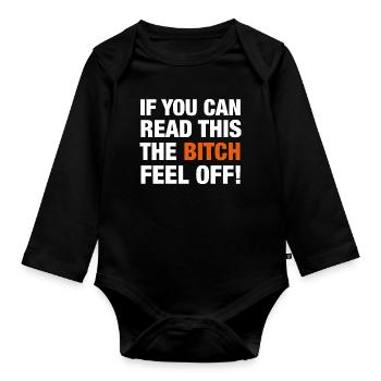Motorcyclist Passenger - Organic Longsleeve Baby Bodysuit - black - Front