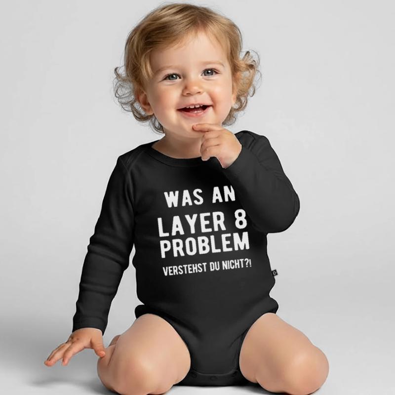 Informatik Admin Entwickler Informatiker Coder Baby Bio-Langarm-Body