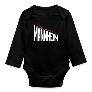 Mannheim - Body Bébé bio manches longues - noir - Devant
