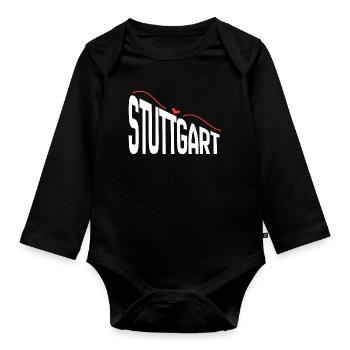 Stuttgart - Baby Bio-Langarm-Body - Schwarz - Vorne