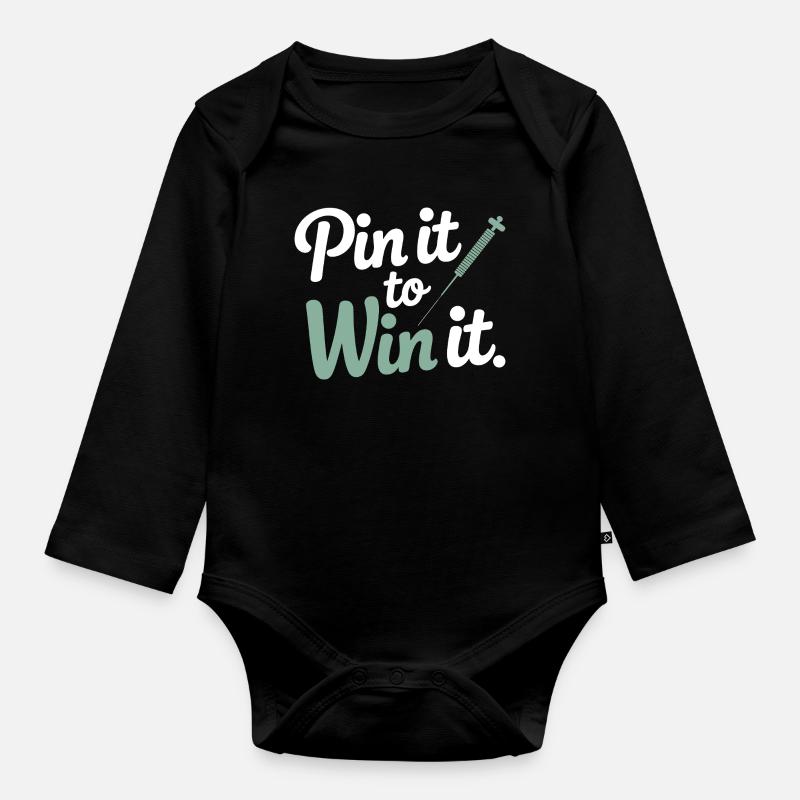 Licensed TCM Practitioner Expert Precision  - Organic Longsleeve Baby Bodysuit - black