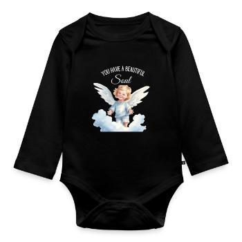 Schöne Seele - Baby Bio-Langarm-Body - Schwarz - Vorne
