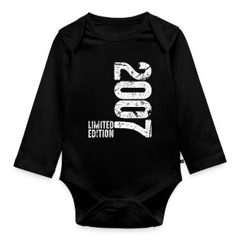 19.Geburtstag Junge Mädchen 19 Jahre 2007 Geschenk - Baby Bio-Langarm-Body - Schwarz - Vorne