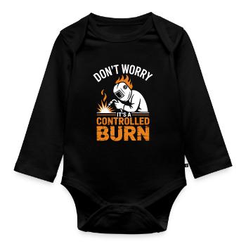 Welder Saying Profession Funny Welder Gift - Organic Longsleeve Baby Bodysuit - black - Front