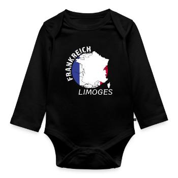 Limoges - Organic Longsleeve Baby Bodysuit - black - Front