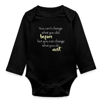Change next - Baby Bio-Langarm-Body - Schwarz - Vorne