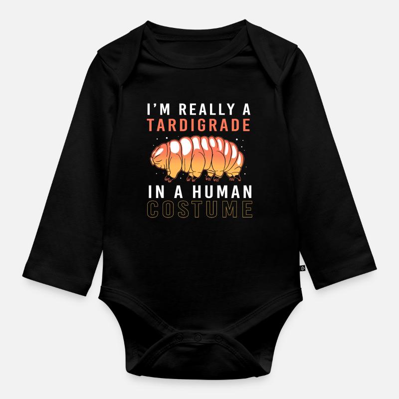 Bärtierchen Tardigrades Wasserbär Tardigrade - Baby Bio-Langarm-Body - Schwarz