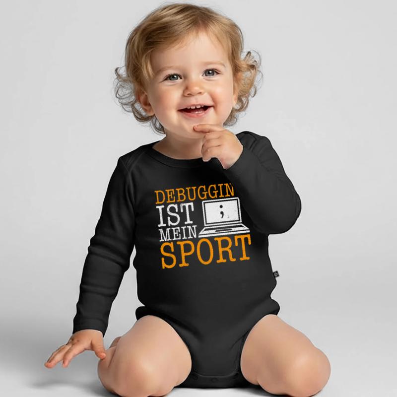 Science Coder DEBUGGING IST MEIN SPORT LUSTIG Baby Bio-Langarm-Body