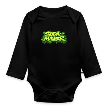 SODA MASTER - Organic Longsleeve Baby Bodysuit - black - Front