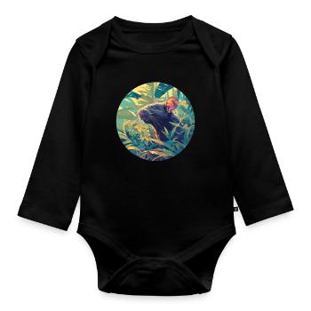 Ratten Ratte - Baby Bio-Langarm-Body - Schwarz - Vorne