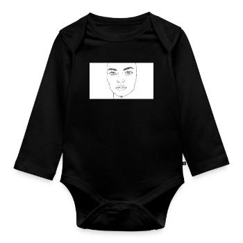 Women Beauty - Organic Longsleeve Baby Bodysuit - black - Front