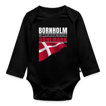 Bornholm - Baby Bio-Langarm-Body - Schwarz - Vorne