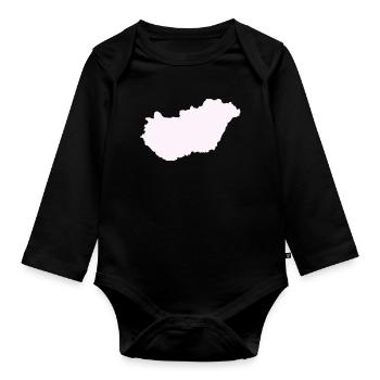 Pays hongrois - Body Bébé bio manches longues - noir - Devant