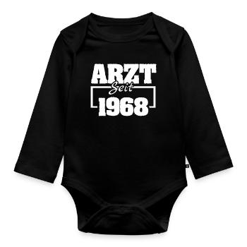 19 - Baby Bio-Langarm-Body - Schwarz - Vorne
