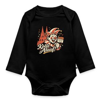 Kölle Alaaf Carnival Costume Cute Cute Gift - Organic Longsleeve Baby Bodysuit - black - Front