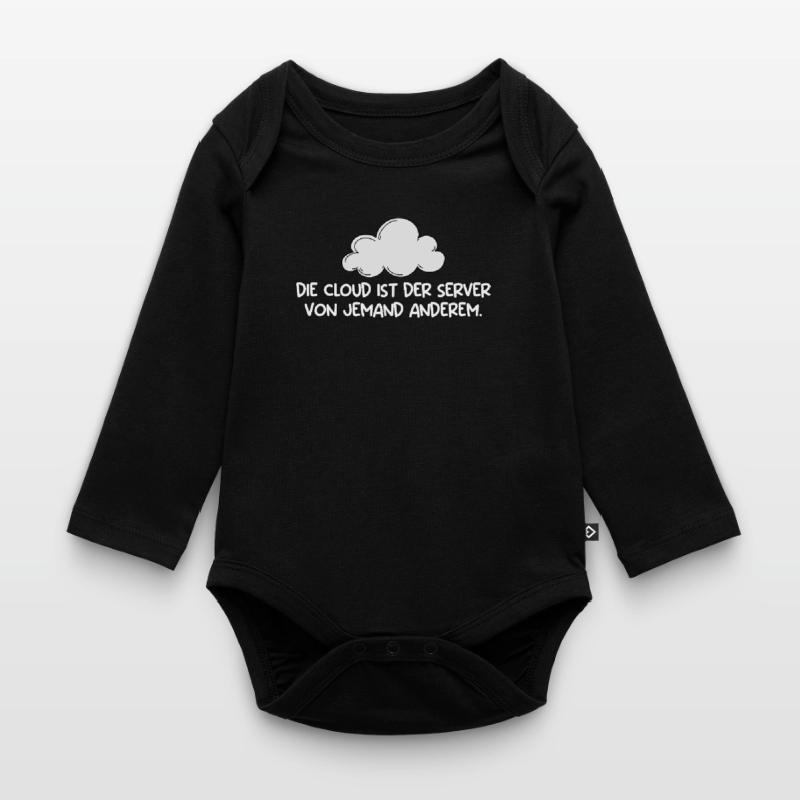 Technical Support THE CLOUD IS THE SERVER Organic Longsleeve Baby Bodysuit