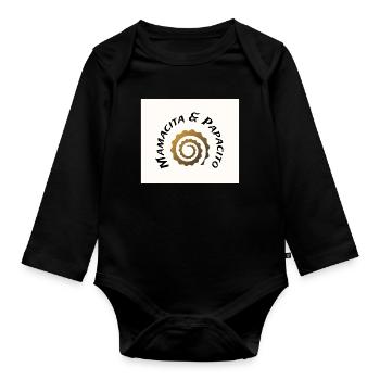 M&P-Logo - Baby Bio-Langarm-Body - Schwarz - Vorne