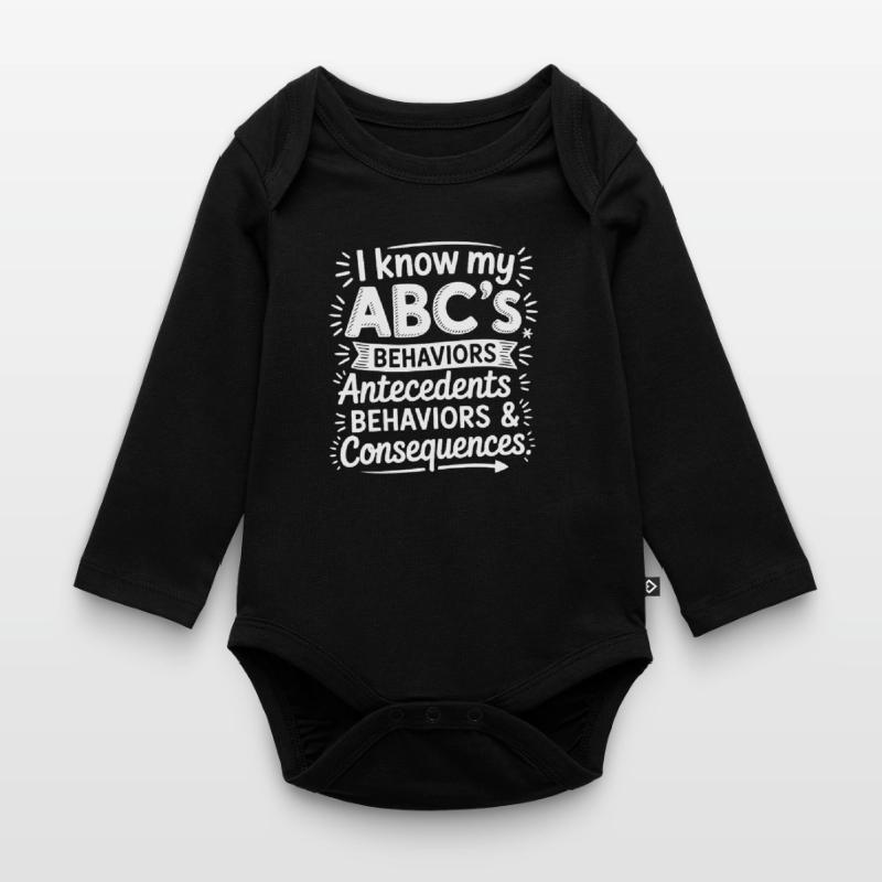 ABC behavior: causes, behavior, consequences Organic Longsleeve Baby Bodysuit