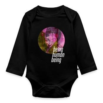 ThinkBick_being_human_being_2026_4 - Baby Bio-Langarm-Body - Schwarz - Vorne