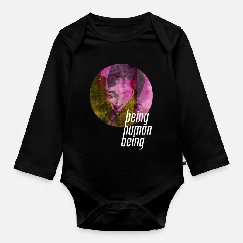 ThinkBick_being_human_being_2026_4 - Body Bébé bio manches longues - noir