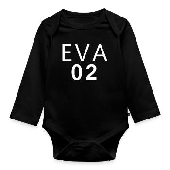 Dschungel 2026 Karneval Kostüm Eva - Baby Bio-Langarm-Body - Schwarz - Vorne