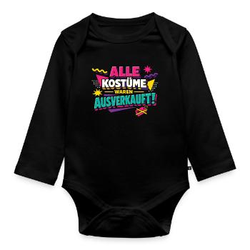 All costumes were sold out Carnival - Organic Longsleeve Baby Bodysuit - black - Front