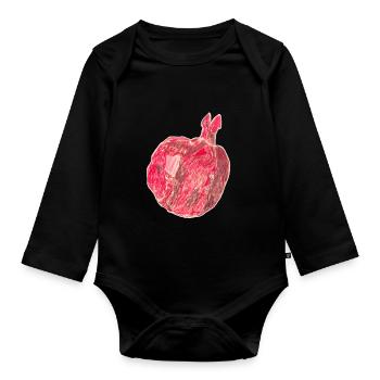 pomegranate - Organic Longsleeve Baby Bodysuit - black - Front