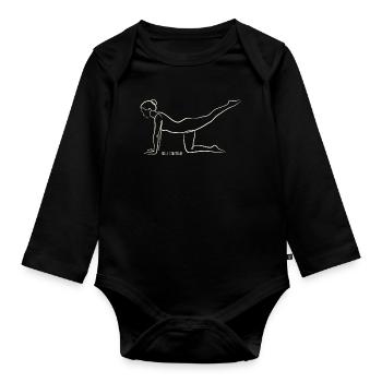 SOUL CONTOUR - Vyaghrasana - Organic Longsleeve Baby Bodysuit - black - Front