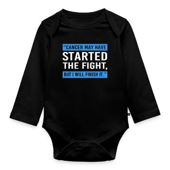 Darm Krebs Dickdarm - Baby Bio-Langarm-Body - Schwarz - Vorne