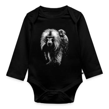 Jelada - Body Bébé bio manches longues - noir - Devant