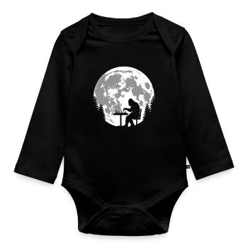 Bigfoot Schach - Baby Bio-Langarm-Body - Schwarz - Vorne
