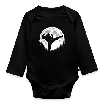 Bigfoot Kickboxing - Body Bébé bio manches longues - noir - Devant