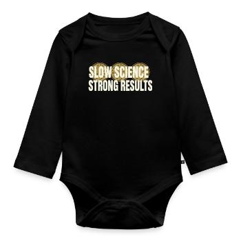 microbiology - Organic Longsleeve Baby Bodysuit - black - Front
