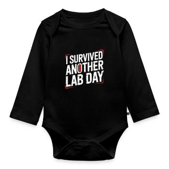 Pharmacist Student I Survived Another Medicine - Baby Bio-Langarm-Body - Schwarz - Vorne