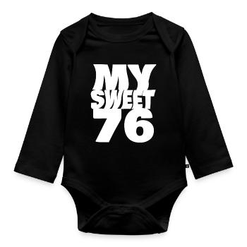 Suess 76 - Baby Bio-Langarm-Body - Schwarz - Vorne