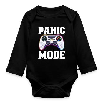 Gaming Gamer Video Games Controllers Gaming Gamers - Organic Longsleeve Baby Bodysuit - black - Front
