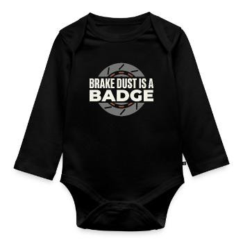 Track Day Bremsstaub Hpde Track Car Autocross - Baby Bio-Langarm-Body - Schwarz - Vorne