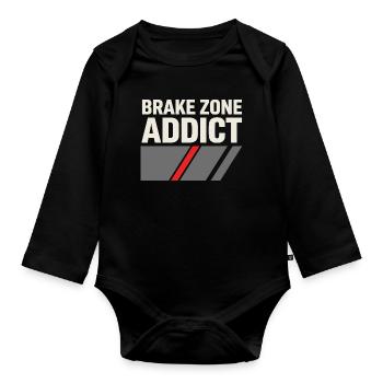 Track Day Bremsstaub Hpde Track Car Autocross - Baby Bio-Langarm-Body - Schwarz - Vorne