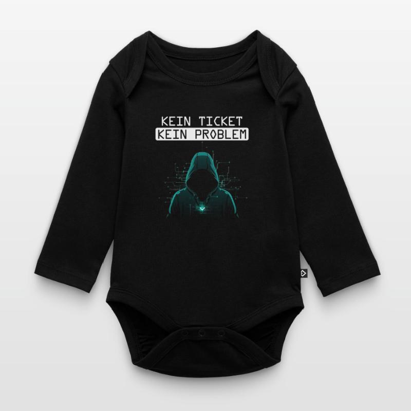 Computer Science NO TICKET NO PROBLEM FUNNY Organic Longsleeve Baby Bodysuit