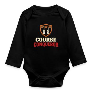 Parcours d’obstacles Course d’obstacles OCR - Body Bébé bio manches longues - noir - Devant