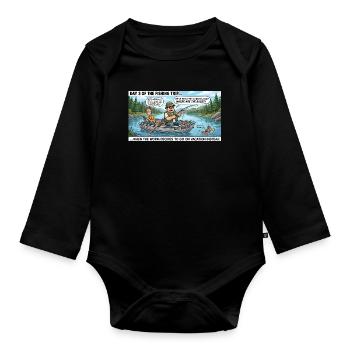 Bass Bandits Angeltour - Baby Bio-Langarm-Body - Schwarz - Vorne