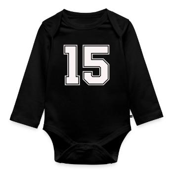 Quinze Style de Plans - Body Bébé bio manches longues - noir - Devant