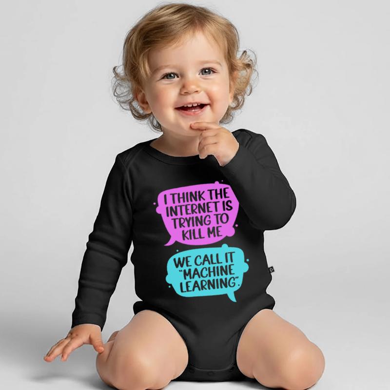 GPT Programmer Coder Organic Longsleeve Baby Bodysuit