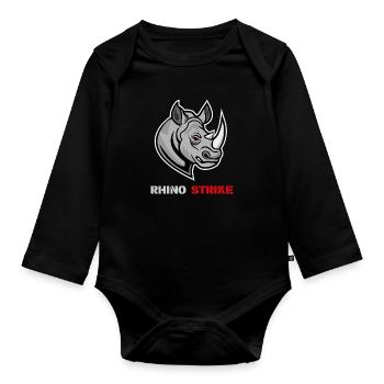 Rhino MMA Traning Sportwear - Body Bébé bio manches longues - noir - Devant