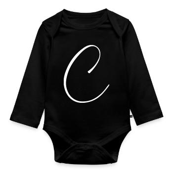 C - Baby Bio-Langarm-Body - Schwarz - Vorne