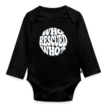 Who Recalled Who? - Organic Longsleeve Baby Bodysuit - black - Front