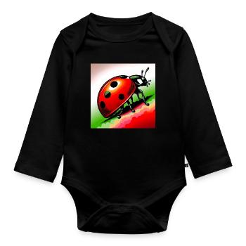 ladybird - Organic Longsleeve Baby Bodysuit - black - Front