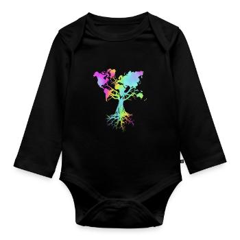 Geology Archaeology - Organic Longsleeve Baby Bodysuit - black - Front