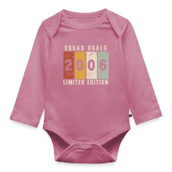 Anniversary 2006 - 20 years - Organic Longsleeve Baby Bodysuit - mauve - Front